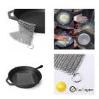 Lkgs004slge002 Laukingdom Cast Iron Cleaner Square Stainless Steel Chainmail 667673933433