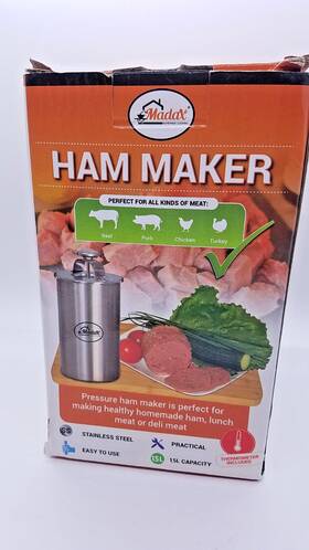 Hm-10116 Madax Fba Ham Maker - Stainless Steel Meat Press For Making Healthy Homemade Deli