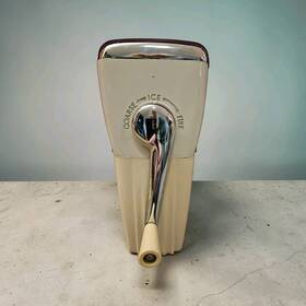 Magic Hostess 531-65 Ice Crusher White Chrome Vintage Metal Kitchen Tool
