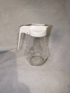 Martha Stewart 706257217696 Glass Syrup Dispenser Honey Maple Jar Dressing Creamer Sugar 6 Inch