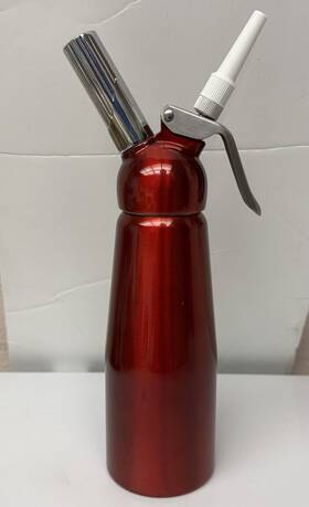 Mastrad 885902493149 Siphon 0.5l Gourmet Hot/cold - Mouse And Sauce Whipper Aluminum Red