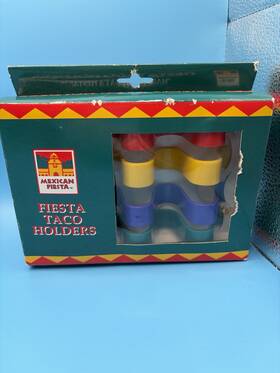Mexican Fiesta 12026 Taco Holders Set Wave Rack Kitchen Tool Colorful 3 Pc