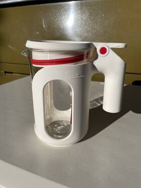 Miracle Ware 078915024138 Progressive Microwave Whistling Tea Hot Water Kettle 25 Oz