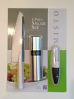 Misto New Salad 3 Piece Set Lettice Knife Gourmet Olive Oil Sprayer Swivel Peeler 024131181094
