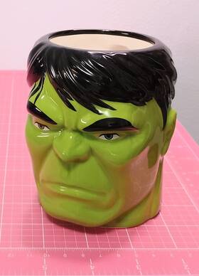 Monogram 077764685446 Marvel Hulk 3d Ceramic Mug With Handle Dishwasher And Microwave Safe