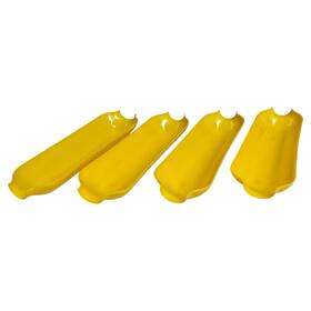 02017febfd Mr Bar B Q Corn On The Cobb Boats Trays Serving Set Of 4 Yellow Less Mess Bbq