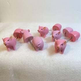 40352y Mr. Bar-b-q Pig Corn Cob Holders Stainless Steel Prongs 5 Pairs