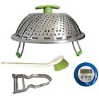 Muzata Premium Kitchen Set By Includes Vegetable Steamer Basket Digital Timer 713243581457