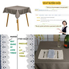 Mv004-lcoffe Tablecloth Natural Cotton Linen Square Christmas Stain Resistant 729043555321
