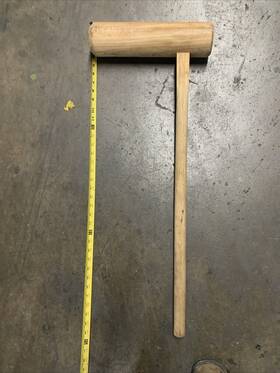 10953258 Nagano Wooden Mochi Rice Cake Hammer Kine L Size 90cm 4.0kg For Adult From Jpn