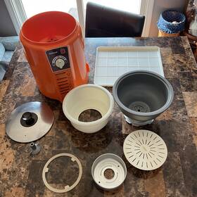 Sd-1802 National A Rice Cake Mochi Making Machine With Original Box Orange Used