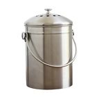 Natural Home Products 1.3 Gallon Stainless Steel Kitchen Compost Bin Countertop 711473401309