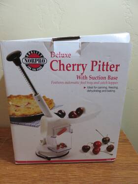 Norpro 028901051211 5121 Deluxe Cherry Pitter With Suction Base
