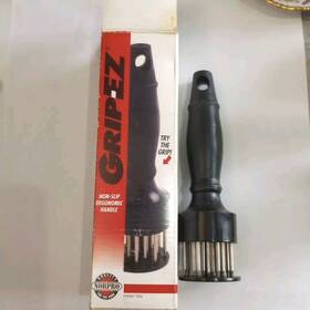 Norpro 028901070342 Grip-ez Meat Tenderizer Non-slip Handle Sharp Stainless Steel Prongs
