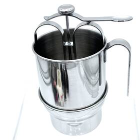 3171 Norpro Stainless Batter Dispenser Pancakes Funnel/cupcakes With Holder