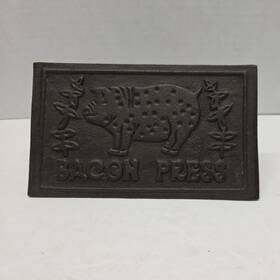 Np1400 Norpro Cast Iron Bacon Press With Wood Handle