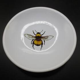 One Hundred 80 Degrees 50778 Mary Lake-thompson Honey Bee Bumblebee Tea Bag Tidy Holder Trinket Dish Plate