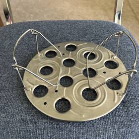 100089 Pampered Chef Quick Cooker Steaming Rack Stackable For Eggs Dumplings