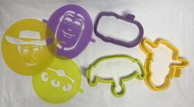 Pampered Chef 100114 Disney Pixar Toy Story 4 Pancake Molds And Stencils #