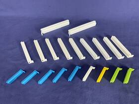 100843 Pampered Chef 20 Pc. Twixit Assorted Chip Clips Clamps 5 Inch 4 2