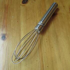 2477 Pampered Chef Stainless Steel Mini Whisk Whip Small Rust Resistant 7.5 Inch