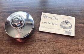 Instructions-4 Pampered Chef Cut-n-seal Pastry Tool Tart Maker With Instruction Recipe Cards 4 Inch
