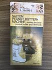 Pb-5 Salton Peanut Butter Machine Vintage Brown Nib Pb-5 Salton Peanut Butter Machine Vintage Brown Nib