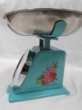 Pws06940311849 Pioneer Woman Sweet Rose Analog Mini Weigh Scale 8.5 Inch X 8 Tall Exc Cond