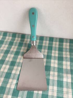 Teal11 Pioneer Woman Jumbo Turner Spatula Grill Flipper Aqua / Handle Stainless