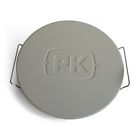 Pk99070 Portable Kitchen Pizza Stone Round Ceramic Stainless Steel 0673632990706
