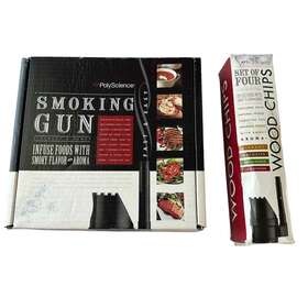 7646102 Polyscience The Smoking Gun Handheld Food Infuser Smoker Wood Smoke Chips