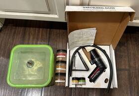 Sg2-psc Polyscience The Smoking Gun Hand Held Culinary Food Smoker And Wood Chips