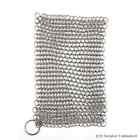 Premium Kitchen Cast Iron Cleaner Chainmail Scrubber 8x6 Inch Stainless Steel 685349907854