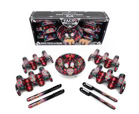 Prepara 811039029180 Fiesta Taco 9 Piece Set Day Of The Dead