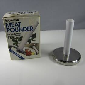 Gt-3196 Progressive International Meat Pounder Stainless Steel Heavy Duty 3 1/4 Inch
