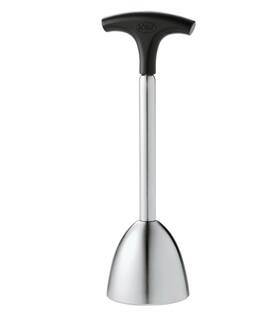12827 R Sle Stainless Steel Egg Topper With Silicone Handle Cracker 5.6 In