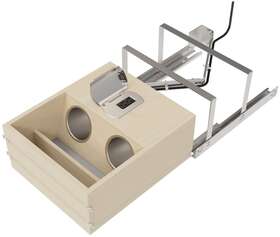 4vod-18sc-1 Rev-a-shelf 15 Inch Vanity Outlet Drawer For - Maple