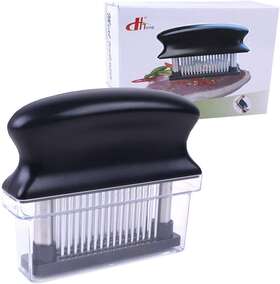 Royal 313107856815 Meat Tenderizer With 48 Stainless Steel Ultra Sharp Needle Blades Heavy Duty