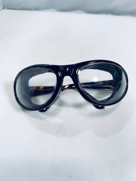 Rsvp 053796300182 Onion Goggles Glasses Tear Free Chopping Mincing Dicing Black Tortoise