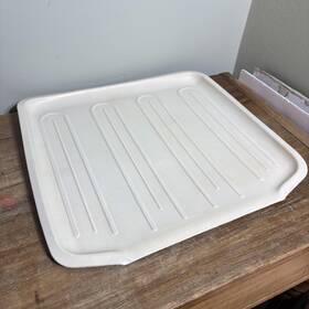 1180-22 Rubbermaid Vintage Large Dish Drainer Drain Board Tray White Plastic Sink 1180