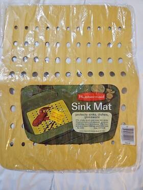 1292 Rubbermaid Vintage Sink Mat No. Gold 12 Inch X 16 Nos 1975 Original Packaging