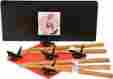 S-3655au Japanbargain Bamboo Chopsticks W Black Porcelain Crane Rests Set A885 Bk 4539420111066