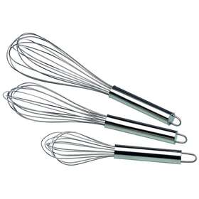 Smary Cook 648054504121 Stainless Steel 3-piece Balloon Wire Whisk Set 8- 10 -12 Silver 12 Inch