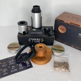 Sc-007 Smoky Crafts Acacia Whiskey Smoker Kit With Smoke Gun For Cocktails Wood Chips