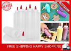 Synchkg074478 Plastic Condiment Squeeze Bottles With Red Tip Cap Set For