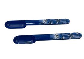 4020-b Taco Tuesday Spoon Blue Set Of 2 Floral
