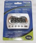 58-4749 Taylor Timer Kitchen Chrome Clock Digital Feature Accents Memory