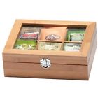 Ac-20424 Tea Supplies Compartment Bamboo Boxes12 Restaurant