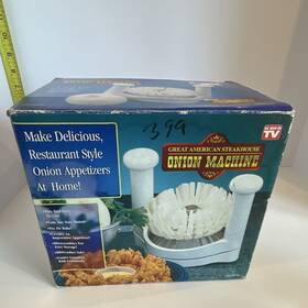 Telebrands Om7430 Great American Steakhouse Bloomin Onion Machine Manual Slicer