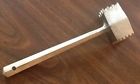 Tenderizer Mallet Utensil Pounder Meat Kitchen " Metal Solid 2-sided 8.5 Vintage